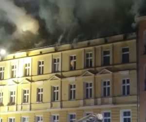 Pożar kamienicy przy ul. Kaszubskiej