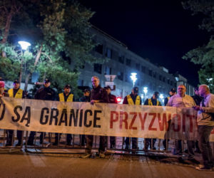 nocny protest sejm sądownictwo