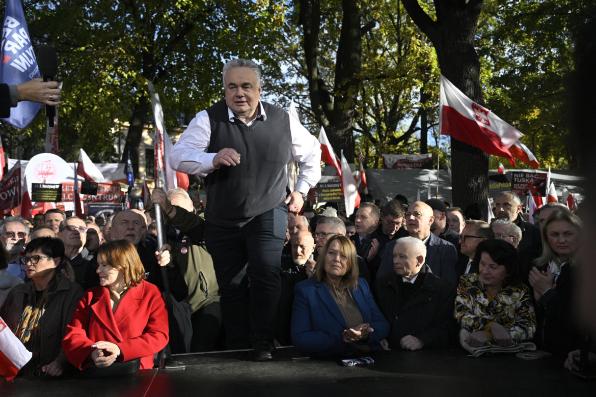 Protest pod TK. Kaczyński