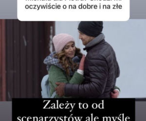 Na dobre i na złe. Hania (Marta Żmuda Trzebiatowska), Michał (Mateusz Janicki)