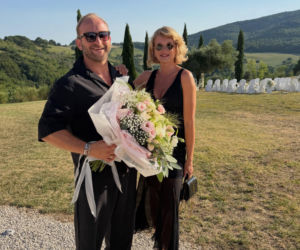 Borys Szyc i Justyna Szyc-Nagłowska na weselu we Włoszech