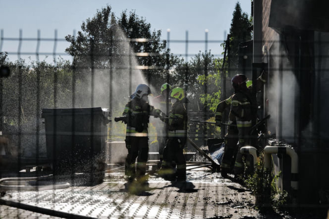 Pożar przy ul. Kasprowicza w Lublinie