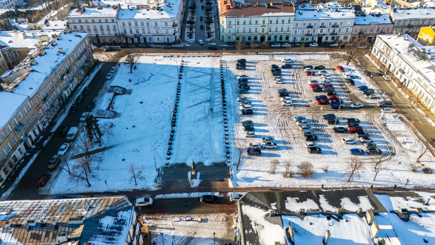 Plac Wolności w Kielcach przed przebudową