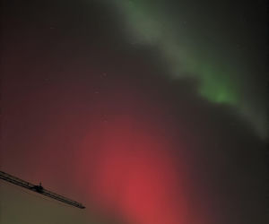 Zorza polarna nad Podkarpaciem