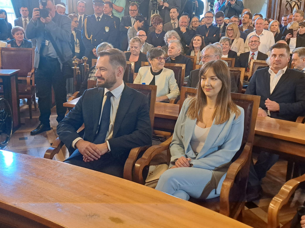 Zaprzysiężenie Aleksandra Miszalskiego na prezydenta miasta Krakowa oraz radnych IX kadencji
