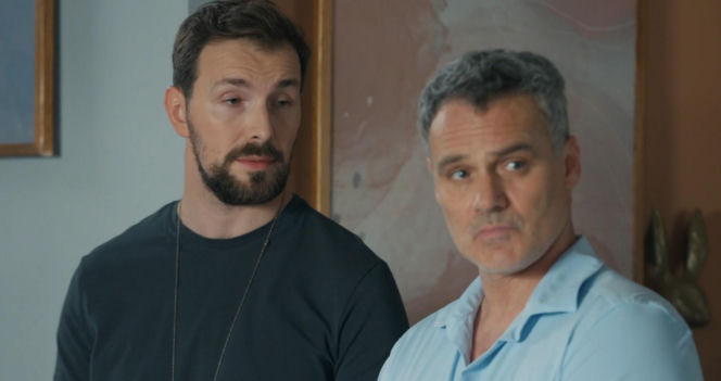 Barwy szczęścia odc. 3271.Marcin Kodur (Oskar Stoczyński), Karol (Jan Wieczorkowski)