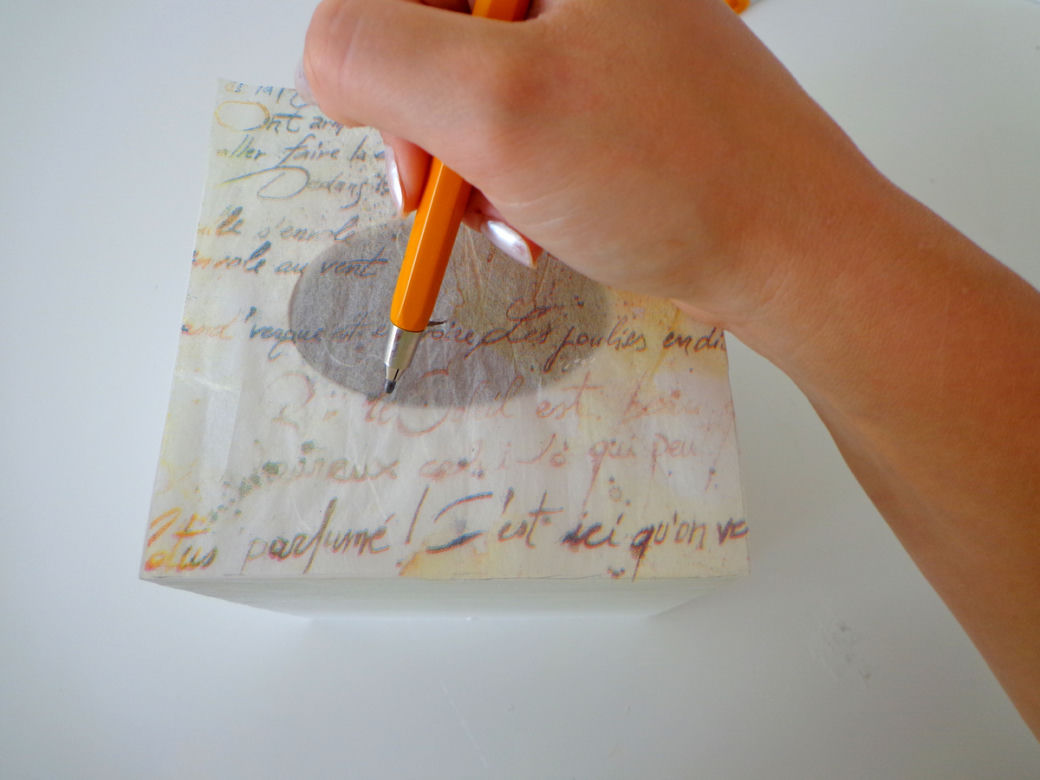Chustecznik decoupage