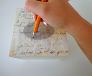 Chustecznik decoupage