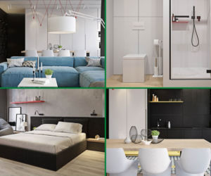 Minimalistyczny apartament w Warszawie