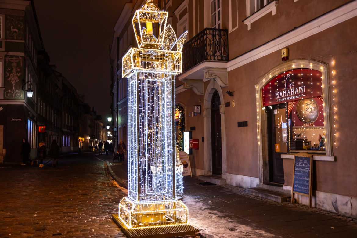 Iluminacja świąteczna 2023 w Warszawie - zdjęcia