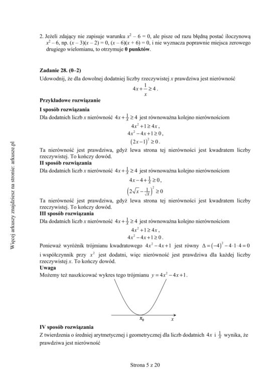 Matura próbna 2020 matematyka. Mamy odpowiedzi! Sprawdź, jak Ci poszło
