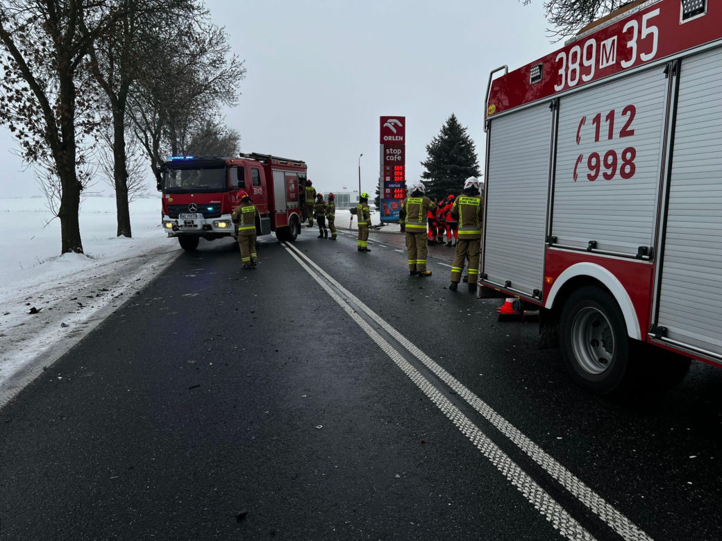 Zderzenie pojazdów w Suchożebrach
