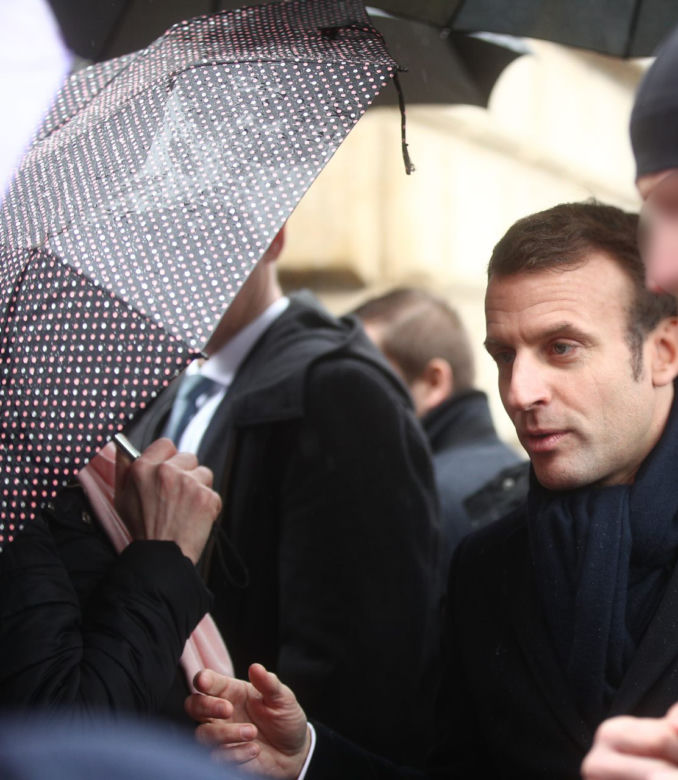 Macron w Krakowie