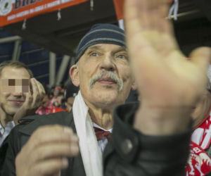 Janusz Korwin-Mikke poleciał do Dublina oglądać mecz Polska-Irlandia
