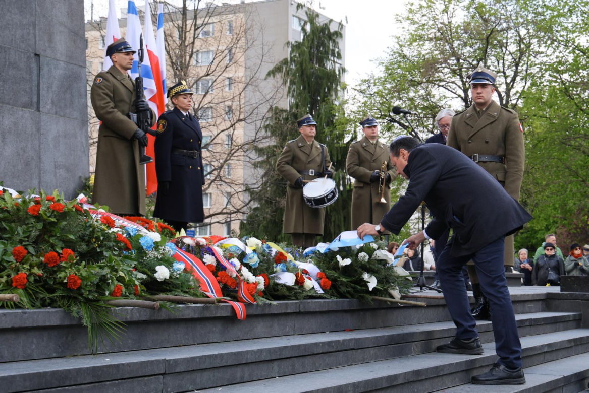 Oficjalne uroczystości z okazji 81. rocznicy wybuchu powstania w getcie warszawskim