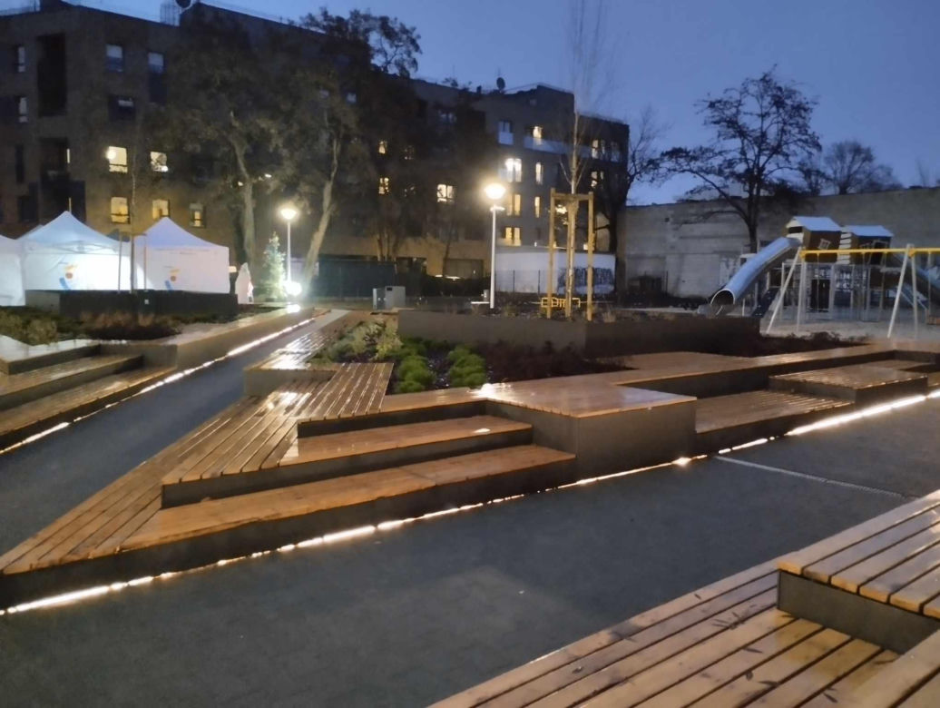 Centrum Lokalne Kamionek w Warszawie w miejscu dawnego bazaru Rogatka