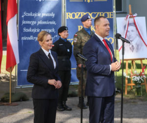 Karol i Marta Nawroccy na rozpoczęciu roku szkolnego