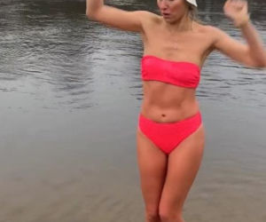 Fani drżeli o jej zdrowie, a ona… wskoczyła do lodu. Szokujące nagranie Joanny Moro!