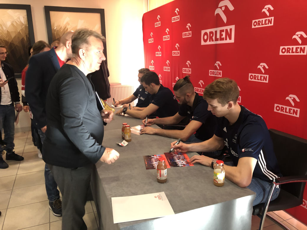 Siatkarze reprezentacji Polski z wizytą w Płocku