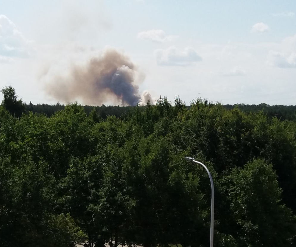 Pożar na wrocławskich Żernikach