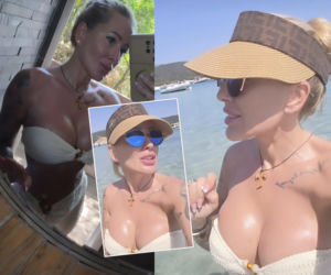 Sylwia Peretti wskoczyła w minibikini. Pokazała nagrania z wakacji! Z mamą zwiedzała... cmentarz