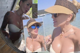 Sylwia Peretti wskoczyła w minibikini. Pokazała nagrania z wakacji! Z mamą zwiedzała... cmentarz