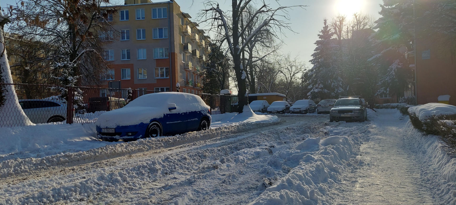 zima w Zamościu