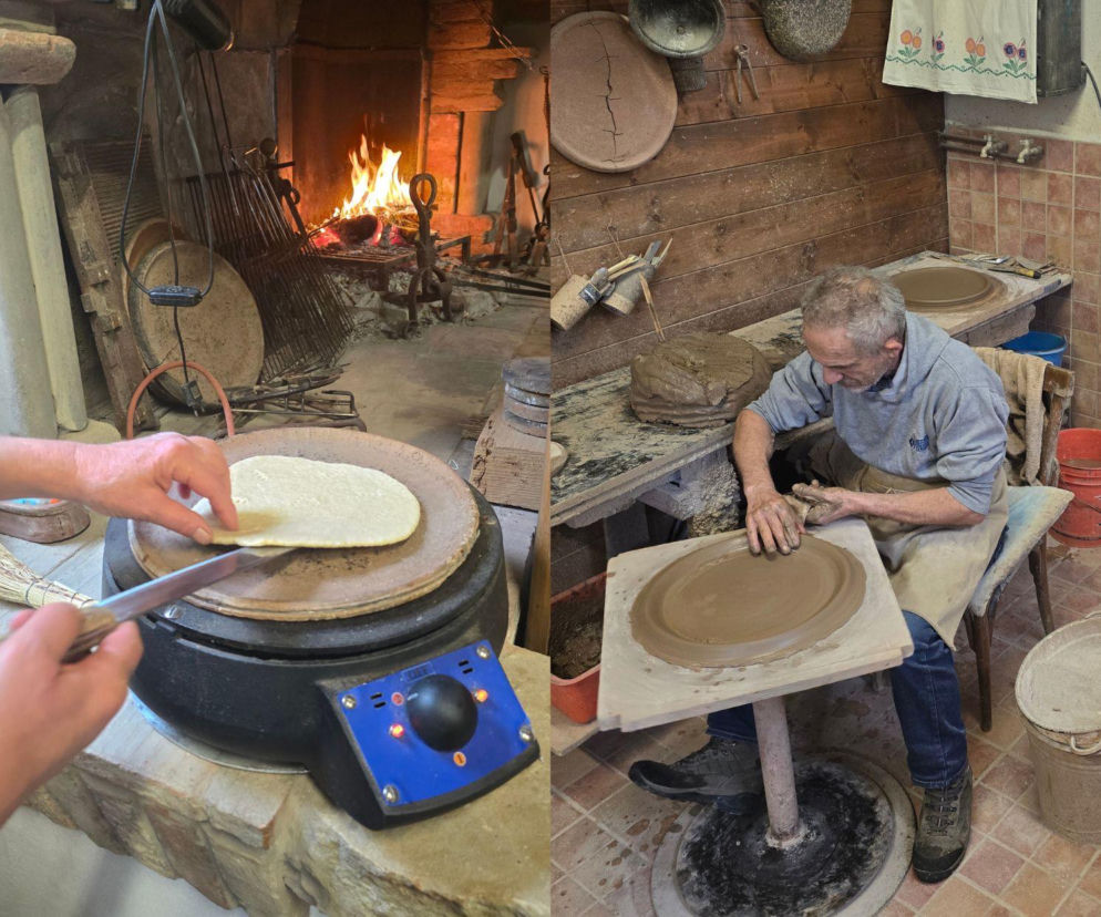 Piadina romagnola - duma regionu Emilia-Romania. Spotkanie z włoską tradycją w wiosce Montetiffi