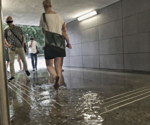 Zalany tunel we Wrzeszczu