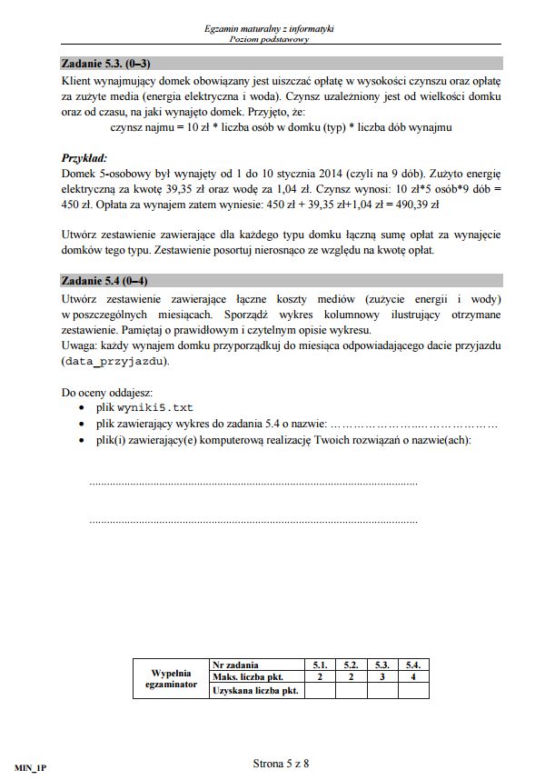 Matura 2017 informatyka. ARKUSZE poziom podstawowy, arkusz cz. 2