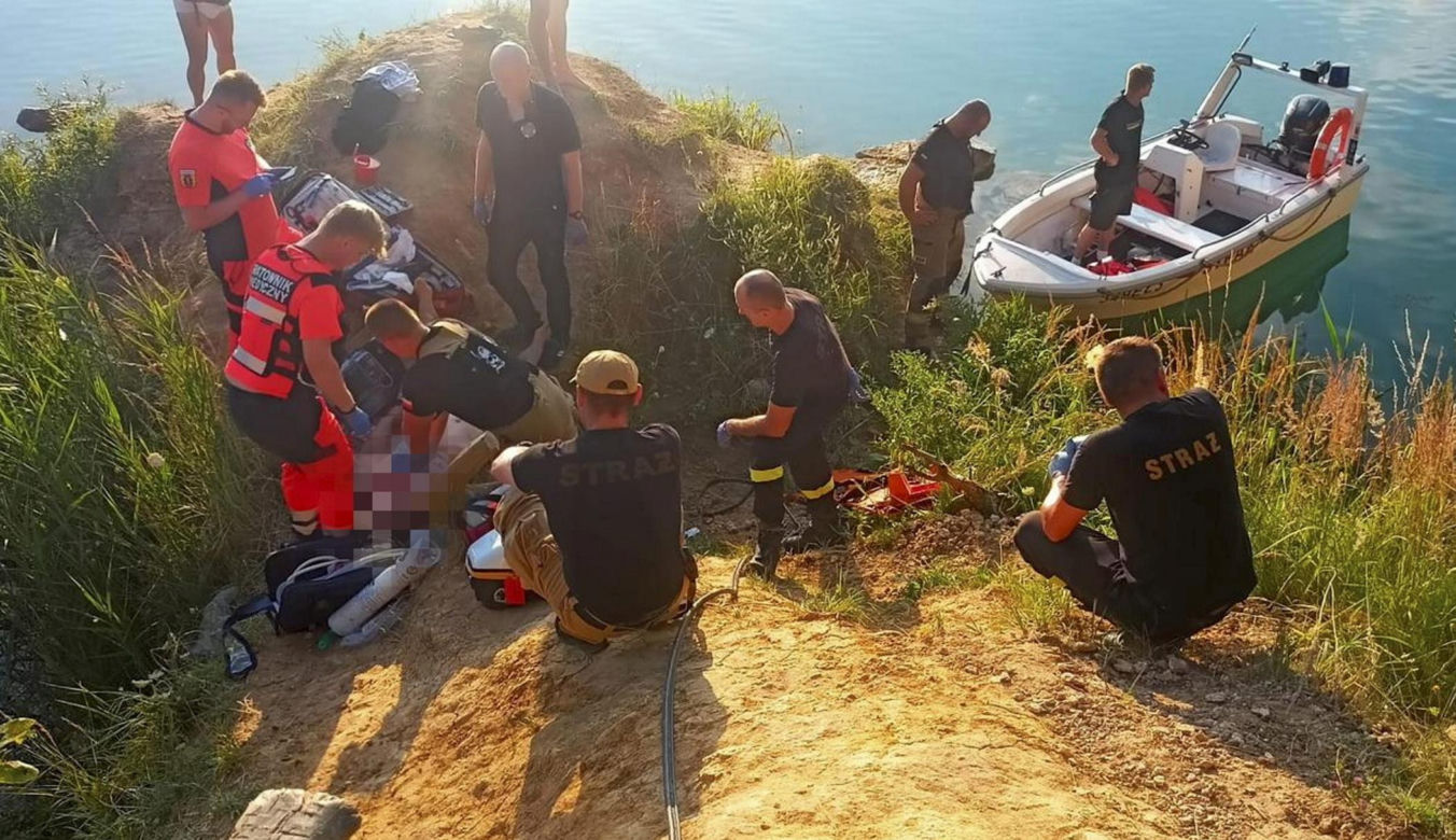 Tragedia nad zbiornikiem Wapienniki. 24-latek nie żyje