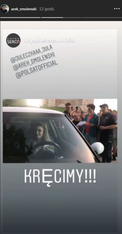 W rytmie serca 5 sezon. Julia Wróblewska, Arkadiusz Smoleński na planie