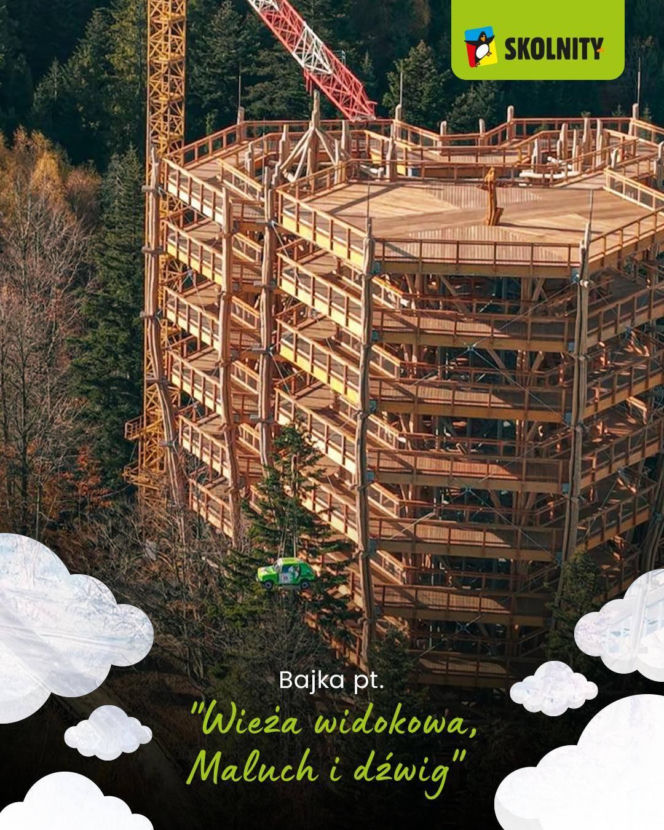 Na najpiękniejszej wieży widokowej w Śląskiem zaparkował... Maluch. Jak się tam znalazł?