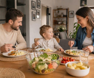 Jak przejść ze słoiczków na domowe obiady? Tych zasad warto pilnować przy wspólnym stole