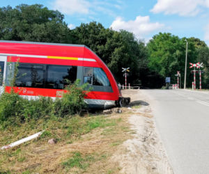 Wrak niemieckiego pociągu pod Kołbaskowem