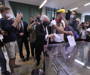Wybory 2020 Jarosław Kaczyński zagłosował z sobowtórem