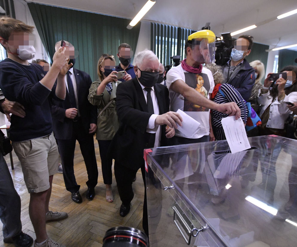 Wybory 2020 Jarosław Kaczyński zagłosował z sobowtórem