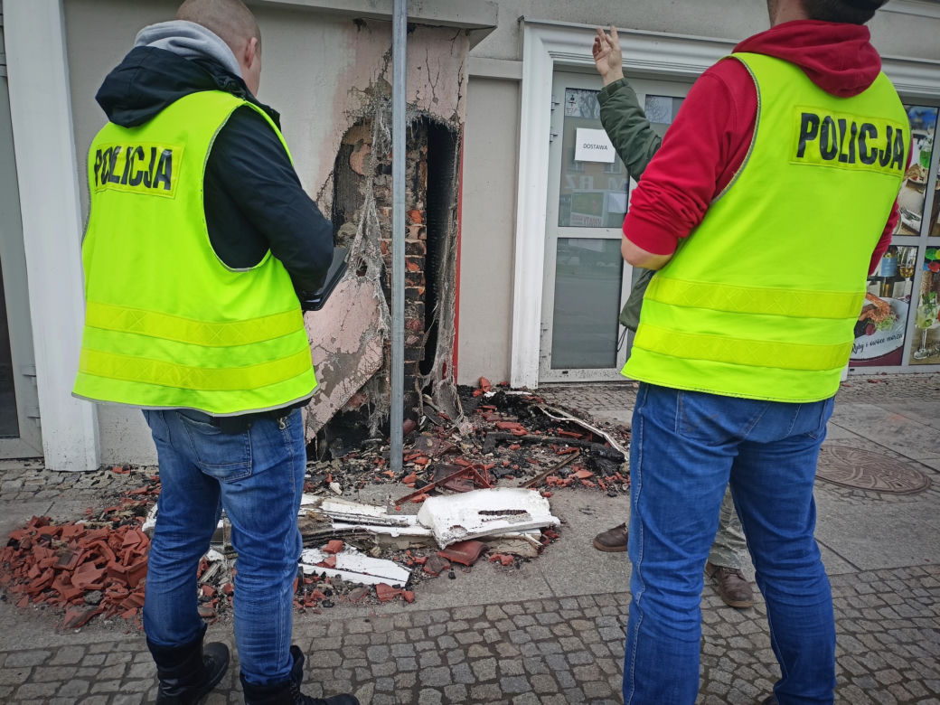 Pożar galerii handlowej w Ełku