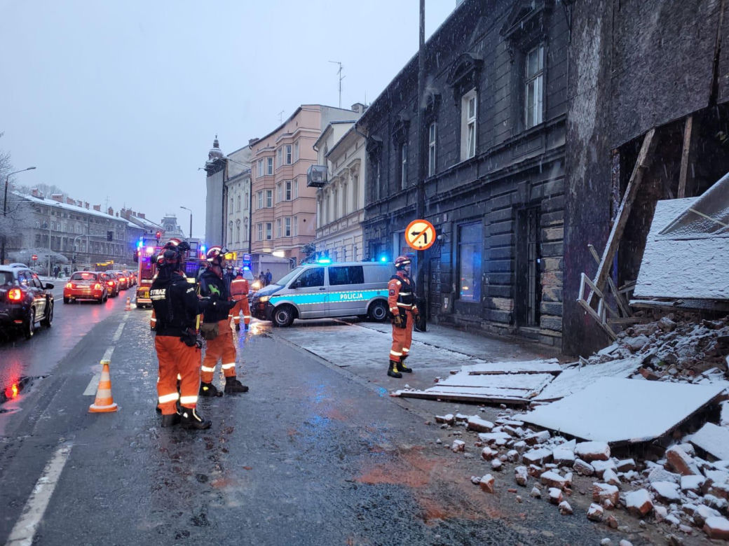 Zawalona ściana Bielsko