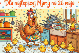 Śmieszne gify z okazji Dnia Matki 2026. Wesołe i zabawne ruchome obrazki dla mamy