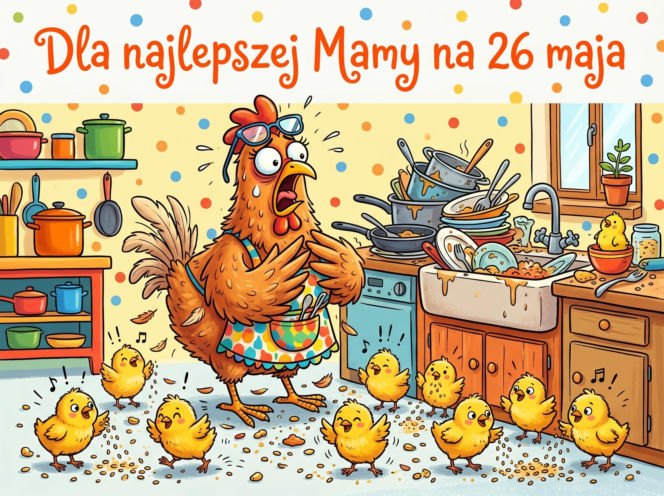Śmieszna kartka na Dzień Matki