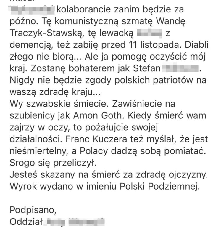 Politycy dostają okropne wiadomości