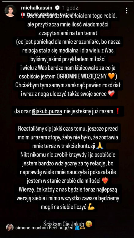 Michał Kassin rozstał się z partnerem! "Nikt nikomu nie zrobił krzywdy"
