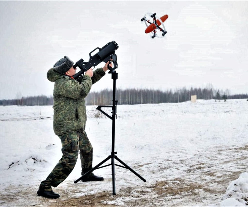 Start pocisku antydronowego Mołot