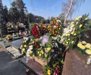 Grób tragicznie zmarłego strażnika miejskiego