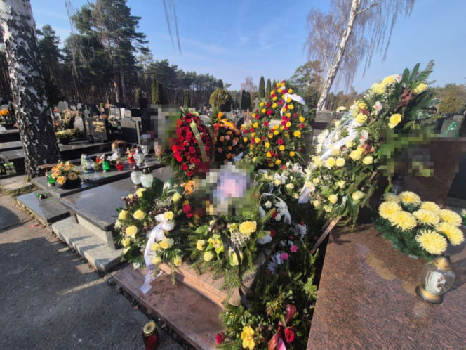 Grób tragicznie zmarłego strażnika miejskiego