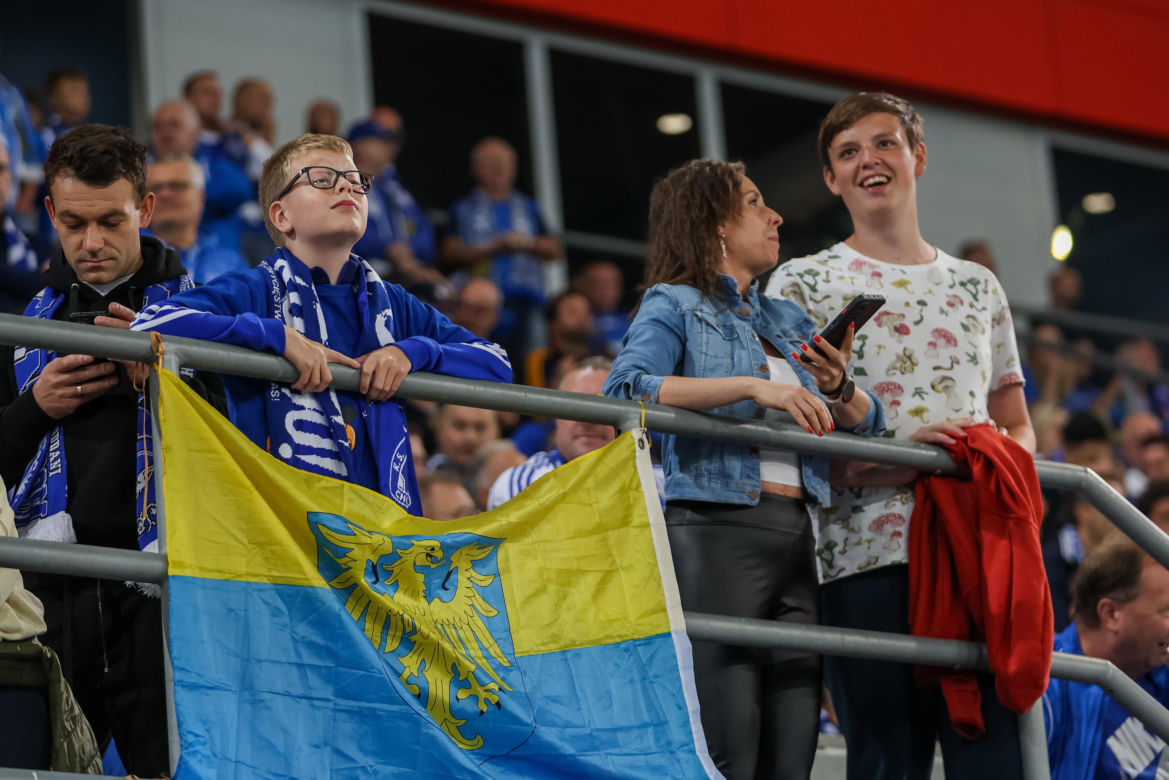 Kibice na meczu Ruch Chorzów - Stal Mielec