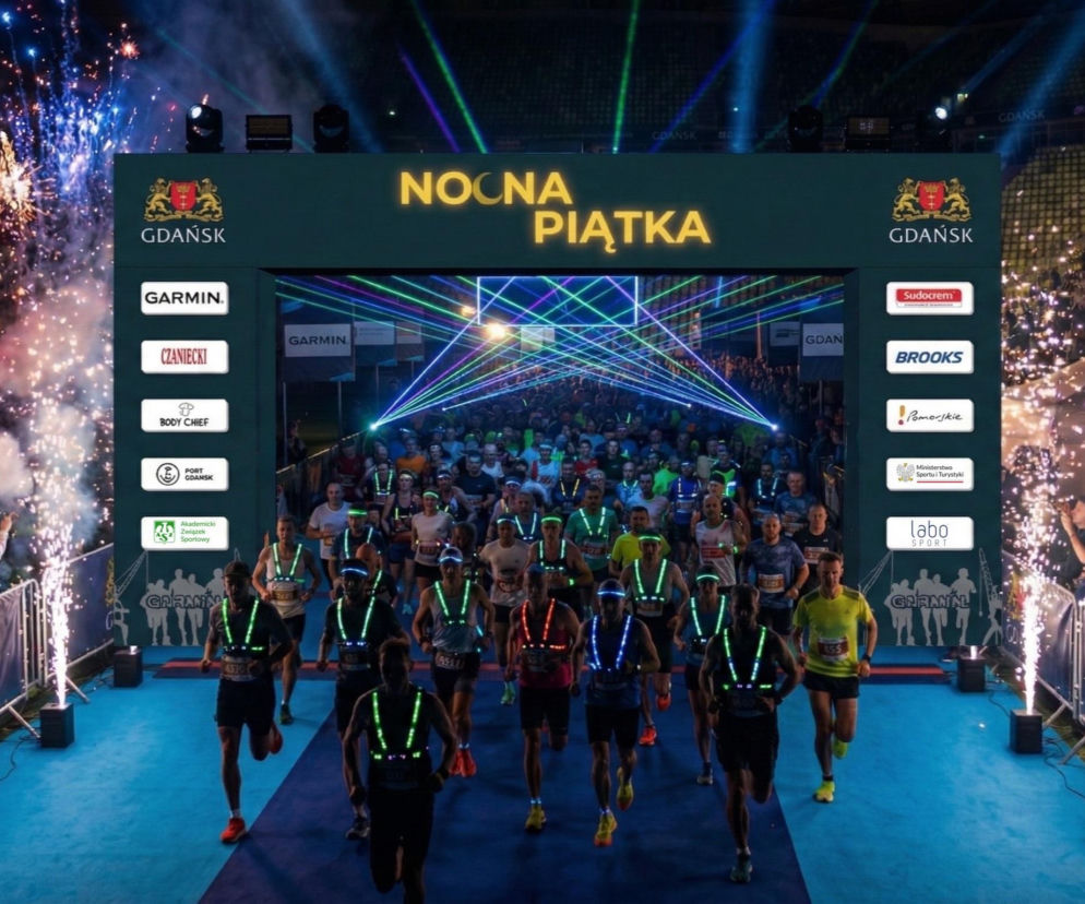 Takiego biegu w Gdańsku jeszcze nie było! Lasery, ogień i DJ, a wszystko pod osłoną nocy