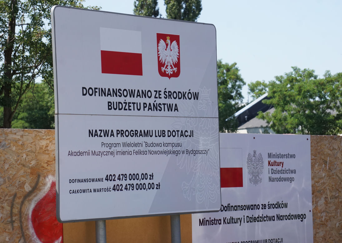 Trwa budowa nowego kampusu Akademii Muzczynej w Bydgoszczy 