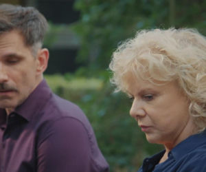 M jak miłość odc. 1892. Kamil (Marcin Bosak), Anna Lerman (Dorota Kamińska)